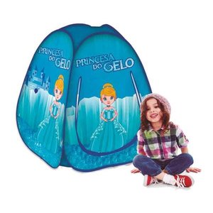 Toca Barraca Infantil Dobrável Pop Up Princesa do Gelo