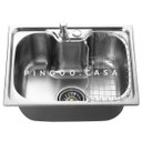 Ver imagem 3 de Cuba para Cozinha Gourmet Pia Aço Inox com Acessórios Nawa 50 Cm e Torneira Gourmet Envira Pingoo