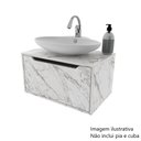Ver imagem 5 de Gabinete para Banheiro 60cm 1 Porta Tecno Mobili Bn3646 Mármore Branco