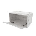 Ver imagem 3 de Gabinete para Banheiro 60cm 1 Porta Tecno Mobili Bn3646 Mármore Branco