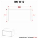 Ver imagem 6 de Gabinete para Banheiro 60cm 1 Porta Tecno Mobili Bn3646 Mármore Branco