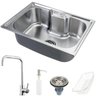 Cuba para Cozinha Gourmet Pia Aço Inox com Acessórios Nawa 50 Cm e Torneira Gourmet Potengi - 1