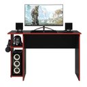 Ver imagem 3 de Mesa P/ Escritório e Gamer Preto Fosco/vermelho (3875.76)