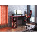 Ver imagem 5 de Mesa P/ Escritório e Gamer Preto Fosco/vermelho (3875.76)