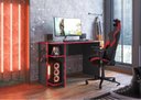 Ver imagem 5 de Mesa P/ Escritório e Gamer Preto Fosco/vermelho (3875.76)
