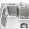 Cuba para Cozinha Gourmet Pia Aço Inox com Acessórios e Tábua de Corte Nawa 50 Cm e Torneira - 5