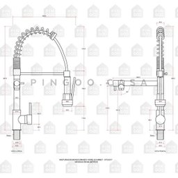 Cuba para Cozinha Gourmet Pia Aço Inox com Acessórios e Tábua de Corte Nawa 50 Cm e Torneira - 6