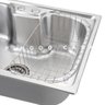 Cuba para Cozinha Gourmet Pia Aço Inox com Acessórios e Tábua de Corte Nawa 50 Cm e Torneira - 3