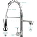 Ver imagem 4 de Cuba para Cozinha Gourmet Pia Aço Inox com Acessórios e Tábua de Corte Nawa 50 Cm e Torneira