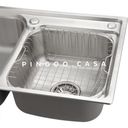 Ver imagem 5 de Cuba para cozinha gourmet pia dupla aço inox com acessórios e tábua de corte Ticunas e Torneira