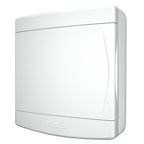 Quadro de Distribuição de Sobrepor 3/4 Disjuntores Sem Barramento Porta Branca - 33048416 - TIGRE
