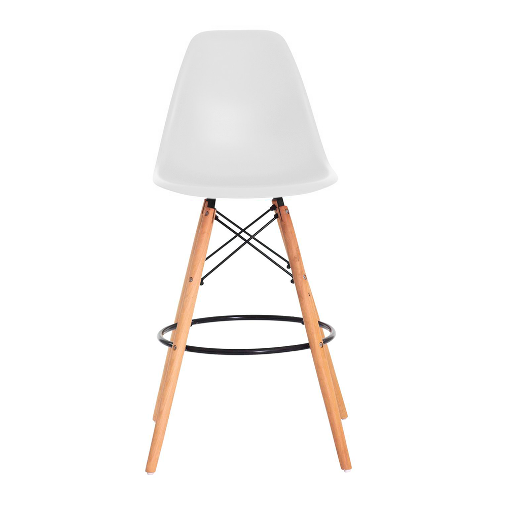 Banqueta Design Eiffel Charles Eames Branca - 2
