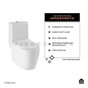Ver imagem 2 de Vaso Sanitário Monobloco Amazonita Pingoo.Casa - Branco