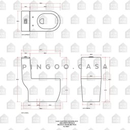 Vaso Sanitário Monobloco Amazonita Pingoo.Casa - Branco - 8