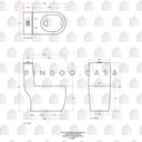 Ver mais imagens de Vaso Sanitário Monobloco Amazonita Pingoo.Casa - Branco