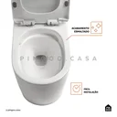 Ver imagem 3 de Vaso Sanitário Monobloco Amazonita Pingoo.Casa - Branco