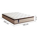 Ver imagem 2 de Colchão Casal King Gazin Molas Powerblue 193x203x27cm 200 Kg por Pessoa Bege/marrom
