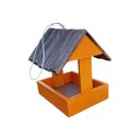 Ver imagem 2 de Kit Casinha e Comedouro de Passarinho em Madeira, Decoração para Casa e Jardim