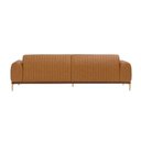 Ver imagem 6 de Sofá Cocie 2 Lugares 180cm Caramelo Courino Estrutura Madeira Contemporânea Sofá Home