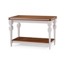 Ver imagem 1 de Aparador para Sala e Divisor de Ambiente 1 Prateleira 2004 Manchester Linz Móveis - Off White/imbuia