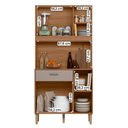 Ver imagem 3 de Armario de Cozinha Erva Doce 90 Cm 6 Portas e 1 Gaveta Ipe/fendy
