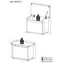 Ver imagem 5 de Baú Organizador Caixa de Brinquedos Multimóveis Branco