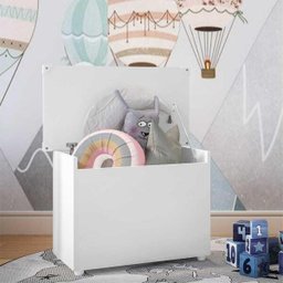 Baú Organizador Caixa de Brinquedos Multimóveis Branco - 1