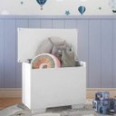 Ver imagem 1 de Baú Organizador Caixa de Brinquedos Pés Quadrados Multimóveis Branco