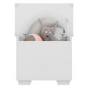 Ver imagem 5 de Baú Organizador Caixa de Brinquedos Pés Quadrados Multimóveis Branco