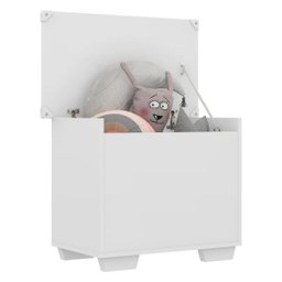 Baú Organizador Caixa de Brinquedos Pés Quadrados Multimóveis Branco - 2