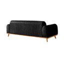 Ver imagem 4 de Sofá Living Átila 2,50m 5 Lugares Courissimo Preto