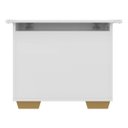 Ver imagem 6 de Baú Organizador Caixa de Brinquedos Pés Quadrados Multimóveis Branco/Natural