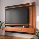 Ver imagem 4 de Painel Suspenso Tv 70 Pol 180 Cm Juriti Noce Milano Preto Colibri