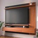 Ver imagem 2 de Painel Suspenso Tv 70 Pol 180 Cm Juriti Noce Milano Preto Colibri