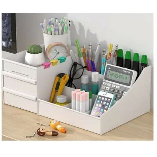 Organizador Prático Cosméticos Maquiagem Home Office Pincéis - 6