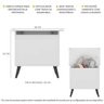 Baú Organizador Caixa de Brinquedos Retrô Multimóveis Branco/Preto - 3