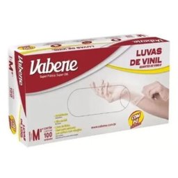 Luva Vinil Descartável Mais Elástica com Pó 100U PM G Vabene - 4