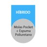 Cama Castor Queen Silver Star Air Double Pocket Hibrido 158x198x61 + Box Castor - 2