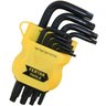 Jogo de Chaves Torque Torx Tipo L Curta 9 Pçs | Fertak - 1