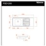 Pia Inox Fabrinox PSD1200E 120x52cm, cuba esquerda com furo e torneira - 2