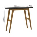 Ver imagem 4 de Aparador / Mesa de Estudo Dubai Preto Tampo Mdf 25mm Maciço