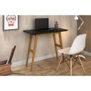 Ver imagem 2 de Aparador / Mesa de Estudo Dubai Preto Tampo Mdf 25mm Maciço