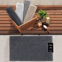 Ver imagem 3 de Tapete Appel Base Antiderrapante Latex Popcorn 50x100cm - Cinza