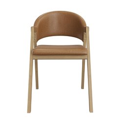 Cadeira Mesa de Jantar Suellen Estofada Reforçada - Balaqui Cor:marrom Claro - 4