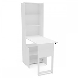 Armário Multiuso com Mesa Retrátil 2 Portas Herval Branco 53cm - 3