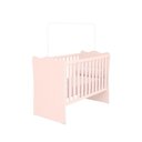 Ver imagem 2 de Kit Quarto de Bebê Doce Sonho com Berço para Mosquiteiro Guarda Roupa com Cômoda e Colchão 130x60 Mo