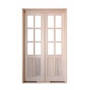 Ver imagem 3 de Porta Balcão de Madeira Maciça Francesa 2,14(a)x1,40(l) C/ Guarnição