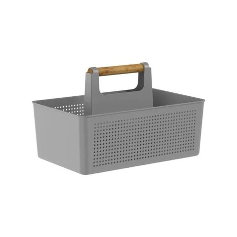 Organizador Multiuso 8 Litros Flow - Chumbo