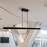 Luminária Pendente Linear 120cm 32w 4000k Led Bivolt Moderno Lu34037-pt - 6