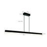 Luminária Pendente Linear 120cm 32w 4000k Led Bivolt Moderno Lu34037-pt - 3